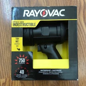 Rayovac indestructible grip hand flashlight